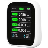 Home-locking WiFi temperatuur/vochtmeter en CO detectie met bediening via Smart Life APP werkt met Alexa en Google spraaksturing. T-2059